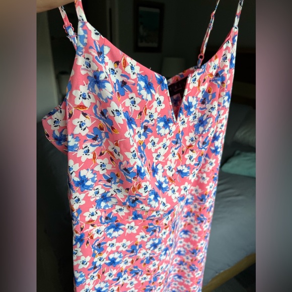 TRIXXI - Pink Floral Midi Dress - Picture 4 of 5